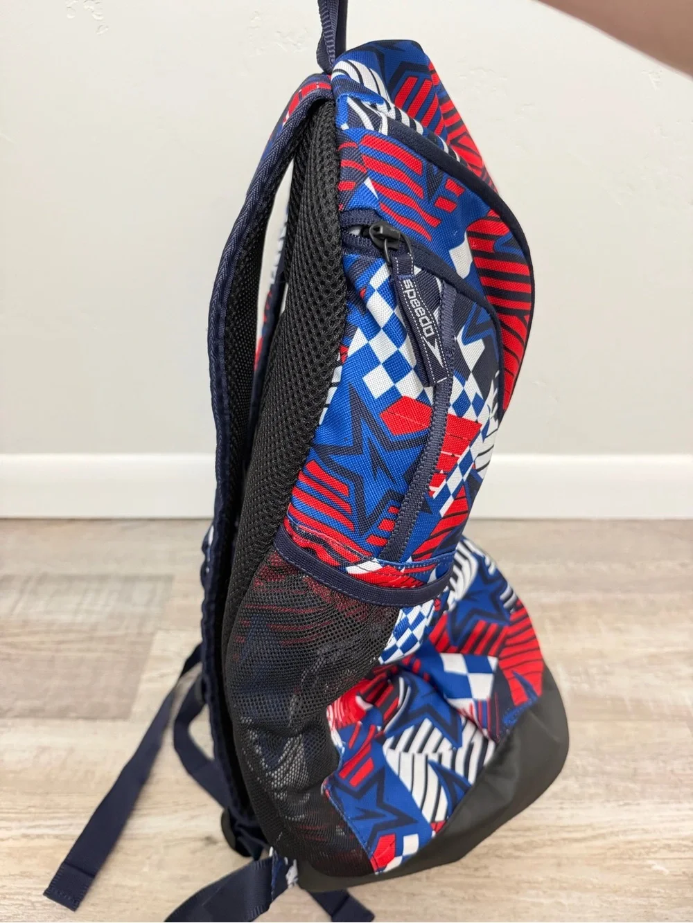 Speedo Teamster 35L Swim Backpack Red White Blue USA, NEW w/o tags